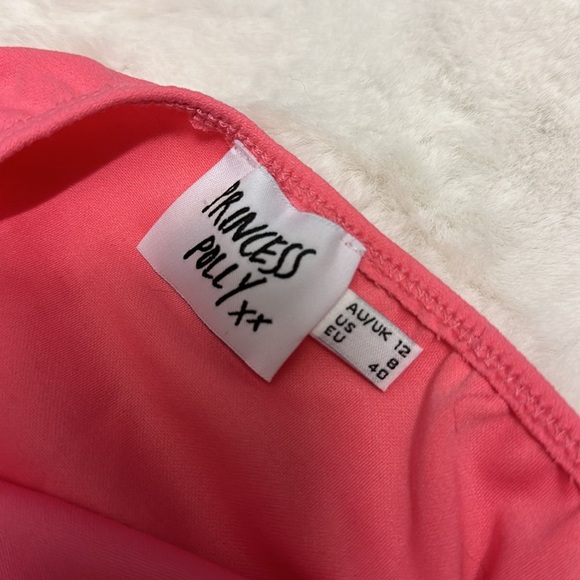 Princess Polly asymmetrical pink bodysuit - Picture 2 of 2